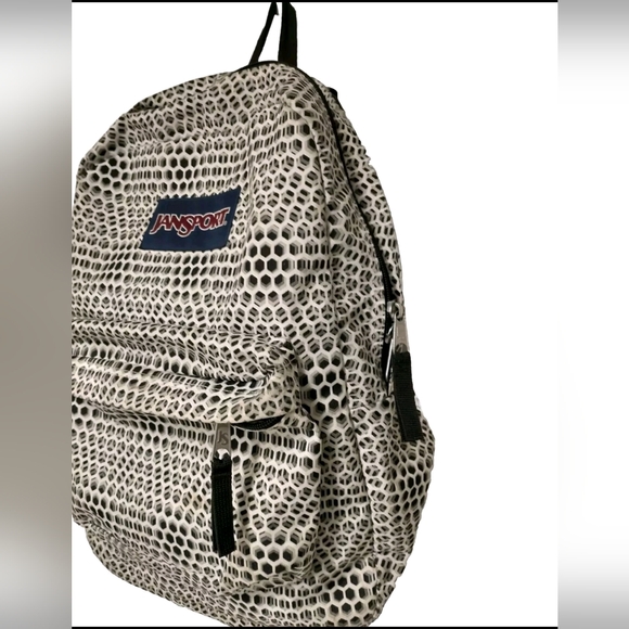 Jansport Super Break White Urban Optical Backpack Unisex Adults - Picture 2 of 7